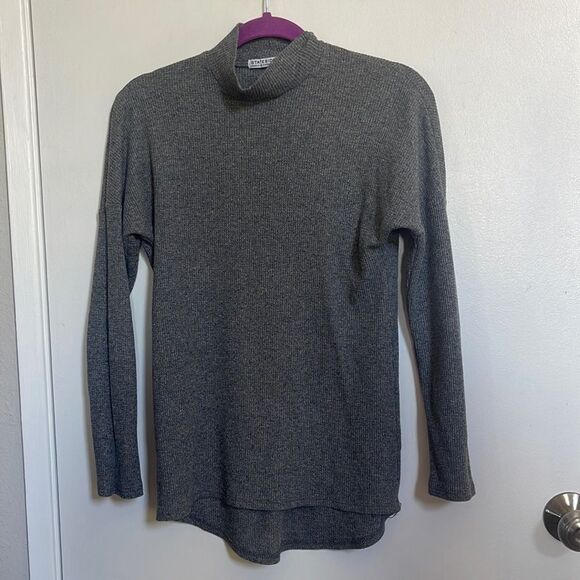Stateside Extra Small Gray Mock Turtleneck - Picture 1 of 3